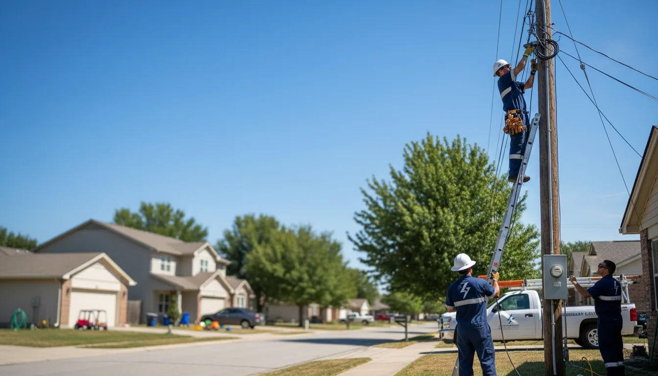 Residential electrician providing installation services in Eureka, UT